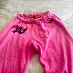 Aviator nation hot pink sweats